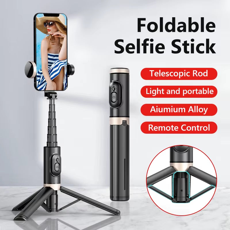 Bluetooth Selfie Stick Tripod - Extendable Monopod with Remote for iPhone