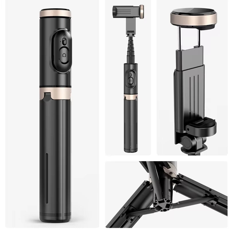 Bluetooth Selfie Stick Tripod - Extendable Monopod with Remote for iPhone